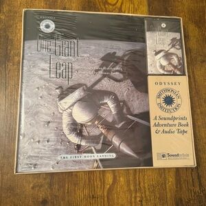 Smithsonian Odyssey One Giant Leap Moon Landing Sealed Book Audio Cassette